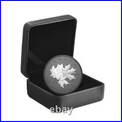20 Dollar Canada Triple Maple Leaf Matte Proof 1 oz Silver Black Rhodium 2026