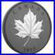 20 $ Dollar Elegant Maple Leaf Black Rhodium Plating Canada 1 Oz Silver 2025