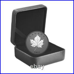 20 $ Dollar Elegant Maple Leaf Black Rhodium Plating Canada 1 Oz Silver 2025 20 $ Dollar Elegant Maple Leaf Black Rhodium Plating Canada 1 Oz Silver 2025