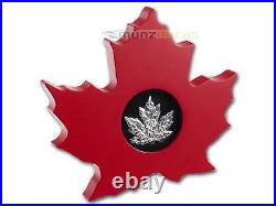20$ Dollar Maple Leaf Shape Shaped Canada 2015 Pf 1 OZ Ounce Silver