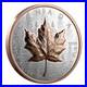 20 $ Dollar Ultra High Relief Maple Leaf Canada 1 Oz Silver + Rose Gold 2025