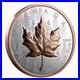 20 $ Dollar Ultra High Relief Maple Leaf Canada 1 Oz Silver + Rose Gold 2025