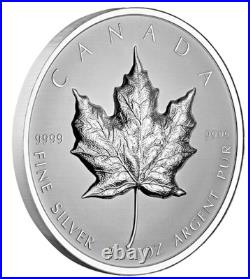 20 $ Dollar Ultra High Relief Maple Leaf Canada 1 oz Silver Reverse Proof 2022