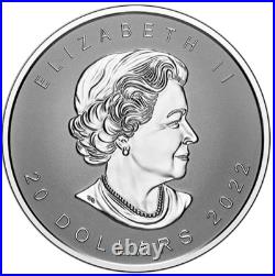 20 $ Dollar Ultra High Relief Maple Leaf Canada 1 oz Silver Reverse Proof 2022