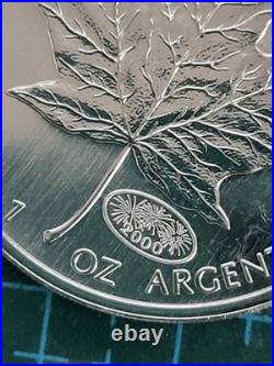 2000 1oz Canadian Maple Leaf Silver coin MILLENIUM PRIVY RCM SEALED GENUINE (2)