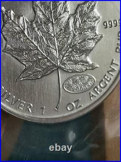 2000 1oz Canadian Maple Leaf Silver coin MILLENIUM PRIVY RCM SEALED GENUINE (2)