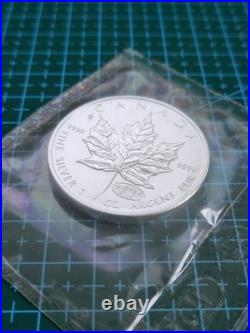 2000 1oz Canadian Maple Leaf Silver coin MILLENIUM PRIVY RCM SEALED GENUINE (2)