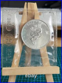 2000 1oz Canadian Maple Leaf Silver coin MILLENIUM PRIVY RCM SEALED GENUINE (2)