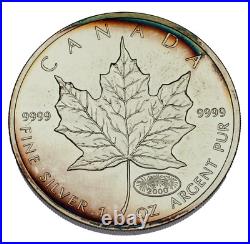 2000 Canada 1 oz Silver Maple Leaf BU, Fireworks Privy