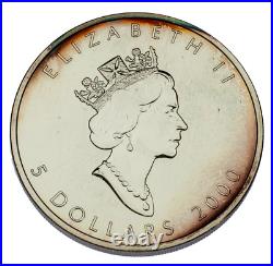 2000 Canada 1 oz Silver Maple Leaf BU, Fireworks Privy