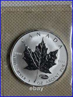 2000 Canada $5 1oz Hanover Expo Privy Mark Maple Leaf Silver Bullion coin