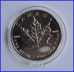 2000 Canada Maple Leaf $5 Fireworks Privy Mark Silver Coin