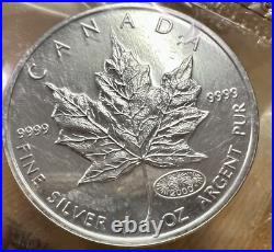 2000 SEALED BU 1 Oz $5 Canada. 9999 SILVER Maple Leaf Millennium Fireworks Privy