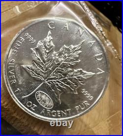 2000 SEALED BU 1 Oz $5 Canada. 9999 SILVER Maple Leaf Millennium Fireworks Privy
