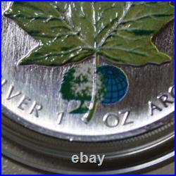 2002 Canada Maple 5 Dollars Silver 1 oz F#5752 Four Seasons-Spring + Privy