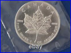 2002 Canada Maple Leaf Silver One Ounce BU B5313