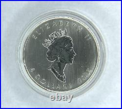 2003 $4 Four Dollar Canadian UK Elizabeth II Maple Leaf with Hologram in Capsule