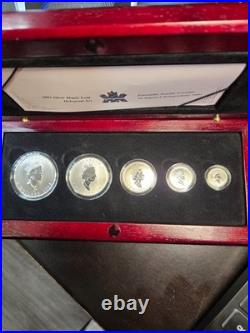 2003 Canada Silver Maple Leaf Hologram-$1 to $5.9999 Fine Silver-15th Anniv