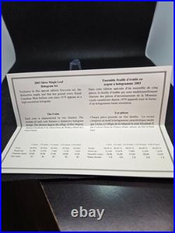 2003 Canada Silver Maple Leaf Hologram-$1 to $5.9999 Fine Silver-15th Anniv