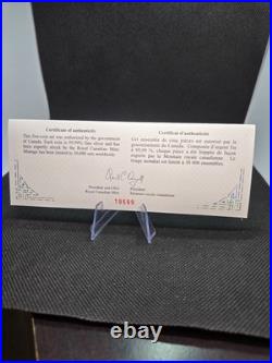 2003 Canada Silver Maple Leaf Hologram-$1 to $5.9999 Fine Silver-15th Anniv