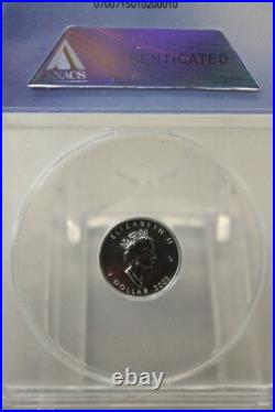 2003 Canada Silver Maple Leaf Hologram 5 Coin Set ANACS MS69 withWood Box