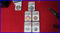 2003 Canada Silver Maple Leaf Hologram 5 Coin Set NGC Specimen SP69 SP70