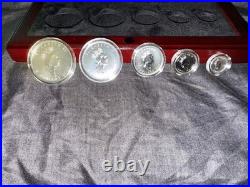 2003 Silver Maple Leaf Hologram Set With Original Box, Set # 00114 Out Of 30,000