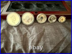 2003 Silver Maple Leaf Hologram Set With Original Box, Set # 00114 Out Of 30,000