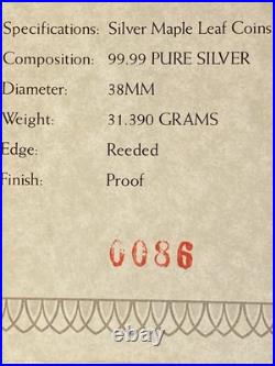 2004-2005 Canada LEGACY of LIBERTY (3) 1oz SILVER Maple Leaf Comm. Coin Set # 86