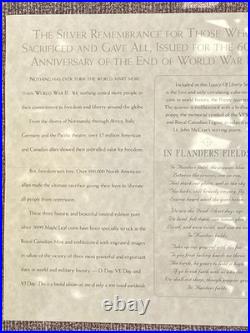 2004-2005 Canada LEGACY of LIBERTY (3) 1oz SILVER Maple Leaf Comm. Coin Set # 86