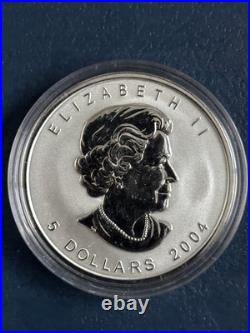 2004 Canada $5 1oz D-Day Privy Mark Silver Maple Leaf Bullion coin