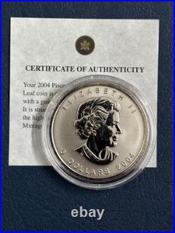 2004 Canada $5 1oz Pisces Privy Mark Silver Maple Leaf coin Zodiac series 2004 Canada $5 1oz Pisces Privy Mark Silver Maple Leaf coin Zodiac series