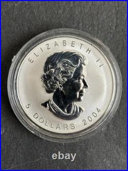 2004 Canada $5 1oz RCM Royal Canadian Mint Privy Silver Maple Leaf Bullion coin