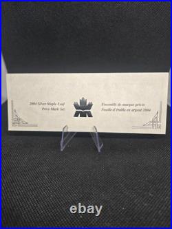 2004 Canada Silver Maple Leaf Privy Mark Set 5 Coins Reverse Proof