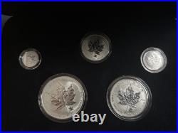 2004 Canada Silver Maple Leaf RCM Privy Mark 5 Coin Silver Set 2004 Canada Silver Maple Leaf RCM Privy Mark 5 Coin Silver Set