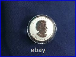 2004 Canada Silver Maple Leaf Zodiac with Capricorn Privy Mark Reverse Proof