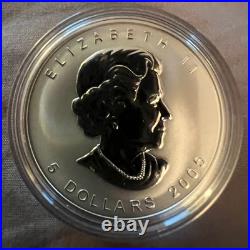 2005 $5 Maple Leaf of Hope Pure Silver Coin 1 oz. Box & COA Chinese Maple Canada