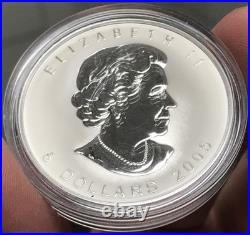 2005 Canada $5 1oz. 999 Silver Maple Leaf of Hope Proof Coin with OGP and COA