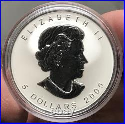 2005 Canada $5 1oz. 999 Silver Maple Leaf of Hope Proof Coin with OGP and COA