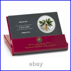 2005 Canada $5 Coloured Silver Maple Leaf