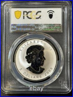 2008 1 Oz. 9999 Fine Silver Canada Maple Leaf with Fabulous 12 F12 Privy Mark