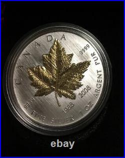 2008 Canada Maple Leaf 1 oz Pure Silver 20th Anniversary