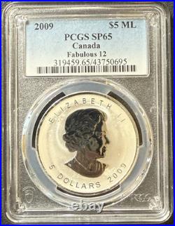 2009 1 Oz. 9999 Silver Canada Maple Leaf with Fabulous 12 Series Privy Mark
