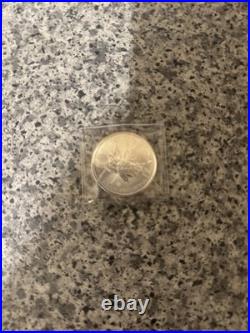 2009 1oz Silver Canadian Queen Elizabeth II Maple Leaf Coin In Capsule
