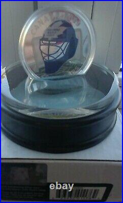 2009 $20 Sterling Silver Coloured Coin Toronto Maple Leafs Goalie Mask Coin