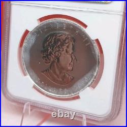 2009 Canada. 9999 Silver Maple Leaf NGC MS 68 Milk spots Canadian Royal Mint