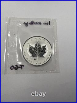 2009 OX Maple Leaf Privy Mark Pure 1oz. 9999 silver Canada UNC Mint Sealed