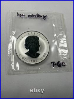 2009 OX Maple Leaf Privy Mark Pure 1oz. 9999 silver Canada UNC Mint Sealed