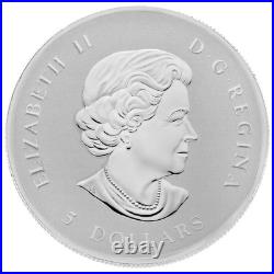 2010 $5 Piedfort Maple Leaf 1 oz. Pure Silver Coin Box & COA RCM