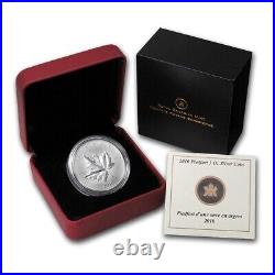 2010 Canada $5 Pure 1 oz Silver Coin Piedfort Maple Leaf with Box and COA